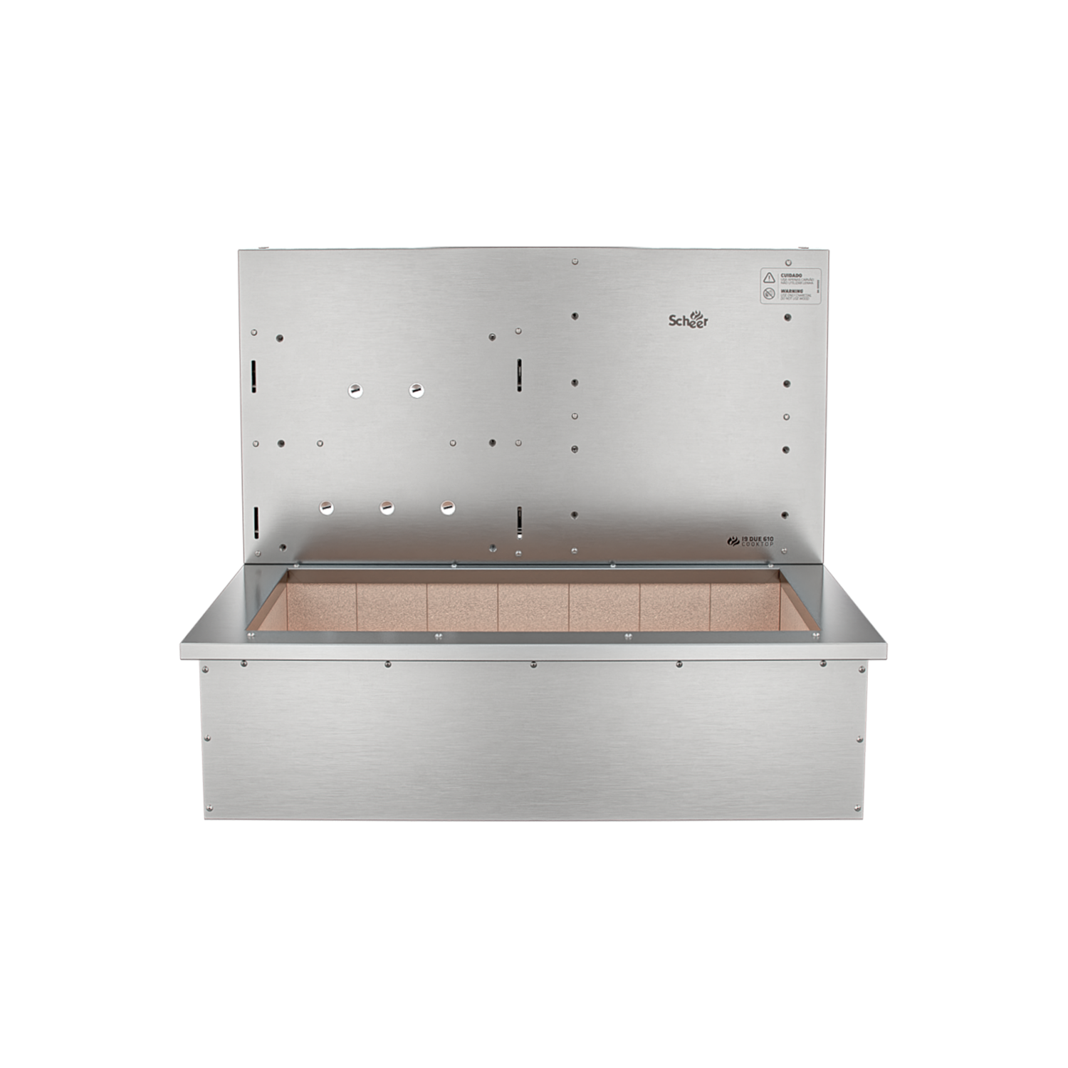 Churrasqueira Rotativa com Grelha para Bancada Cooktop Scheer I9 DUE 610