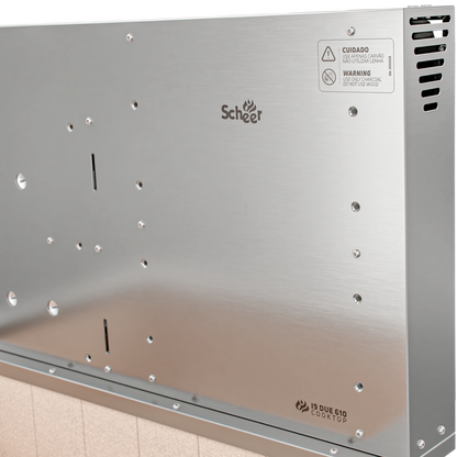 Churrasqueira Rotativa com Grelha para Bancada Cooktop Scheer I9 DUE 610
