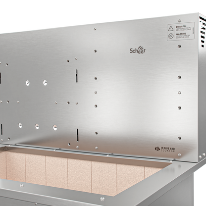 Churrasqueira Rotativa com Grelha para Bancada Cooktop Scheer I9 DUE 610