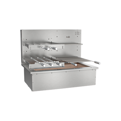 Churrasqueira Rotativa com Grelha para Bancada Cooktop Scheer I9 DUE 610