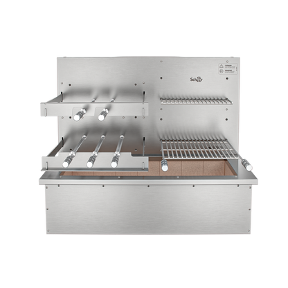Churrasqueira Rotativa com Grelha para Bancada Cooktop Scheer I9 DUE 610