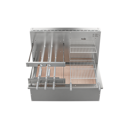 Churrasqueira Rotativa com Grelha para Bancada Cooktop Scheer I9 DUE 610