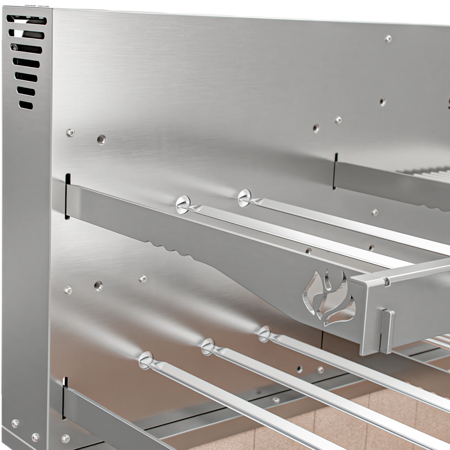 Churrasqueira Rotativa com Grelha para Bancada Cooktop Scheer I9 DUE 610