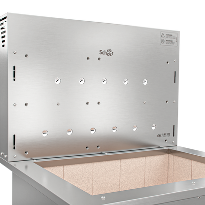 Churrasqueira Rotativa com Grelha e Descanso para Bancada Cooktop Scheer I9 RC 550