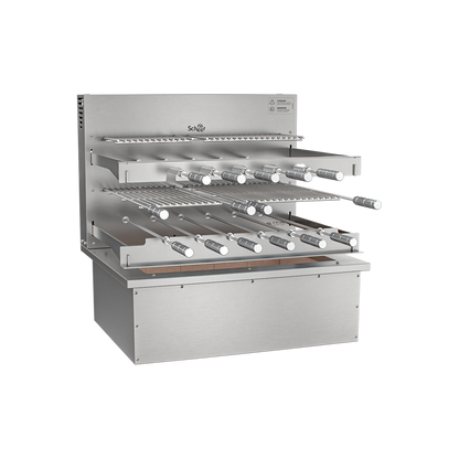Churrasqueira Rotativa com Grelha e Descanso para Bancada Cooktop Scheer I9 RC 550