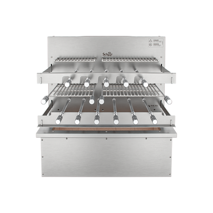 Churrasqueira Rotativa com Grelha e Descanso para Bancada Cooktop Scheer I9 RC 550