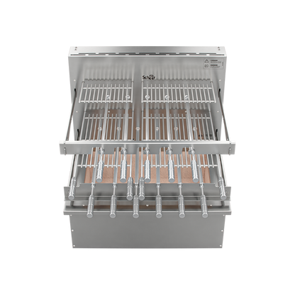 Churrasqueira Rotativa com Grelha e Descanso para Bancada Cooktop Scheer I9 RC 550