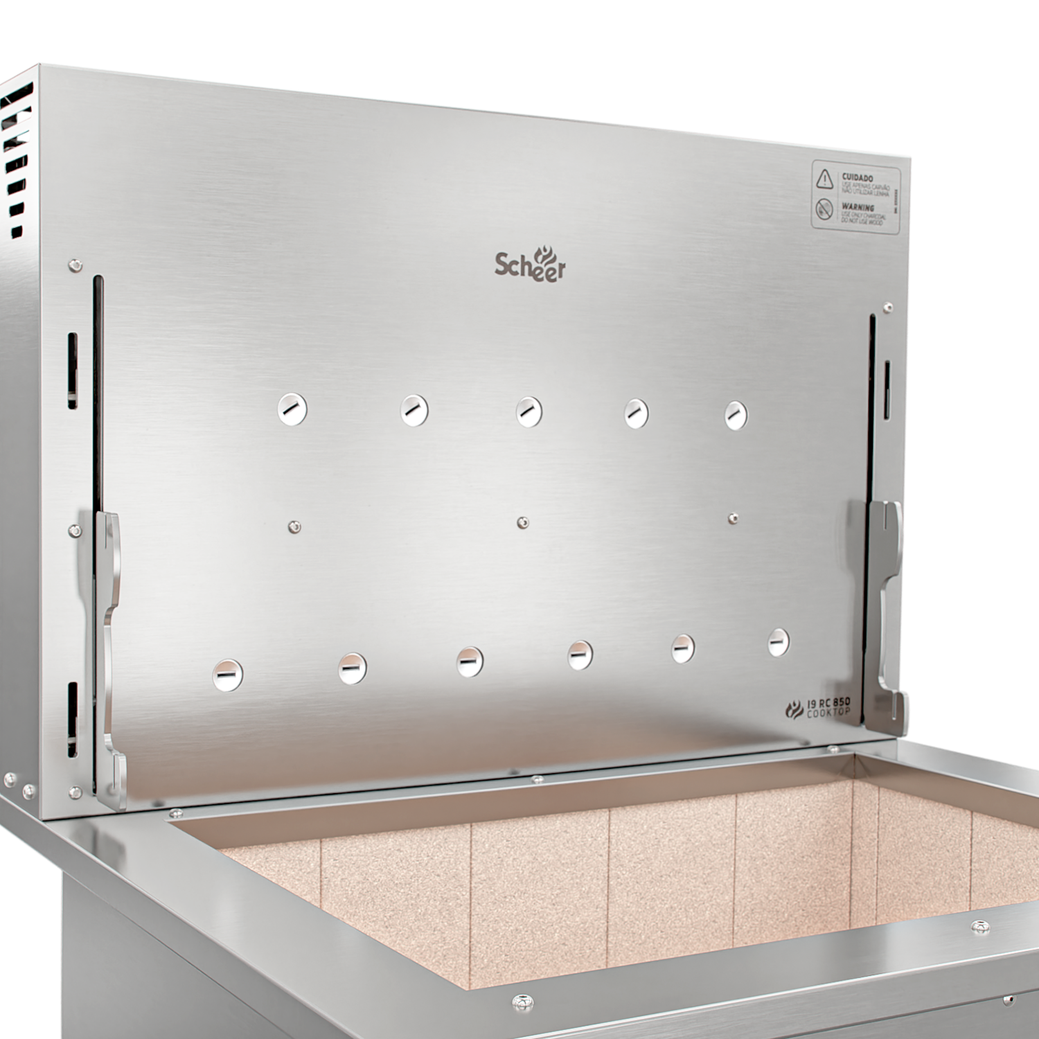 Churrasqueira Rotativa com Grelha Automática para Bancada Cooktop Scheer I9 RC 850