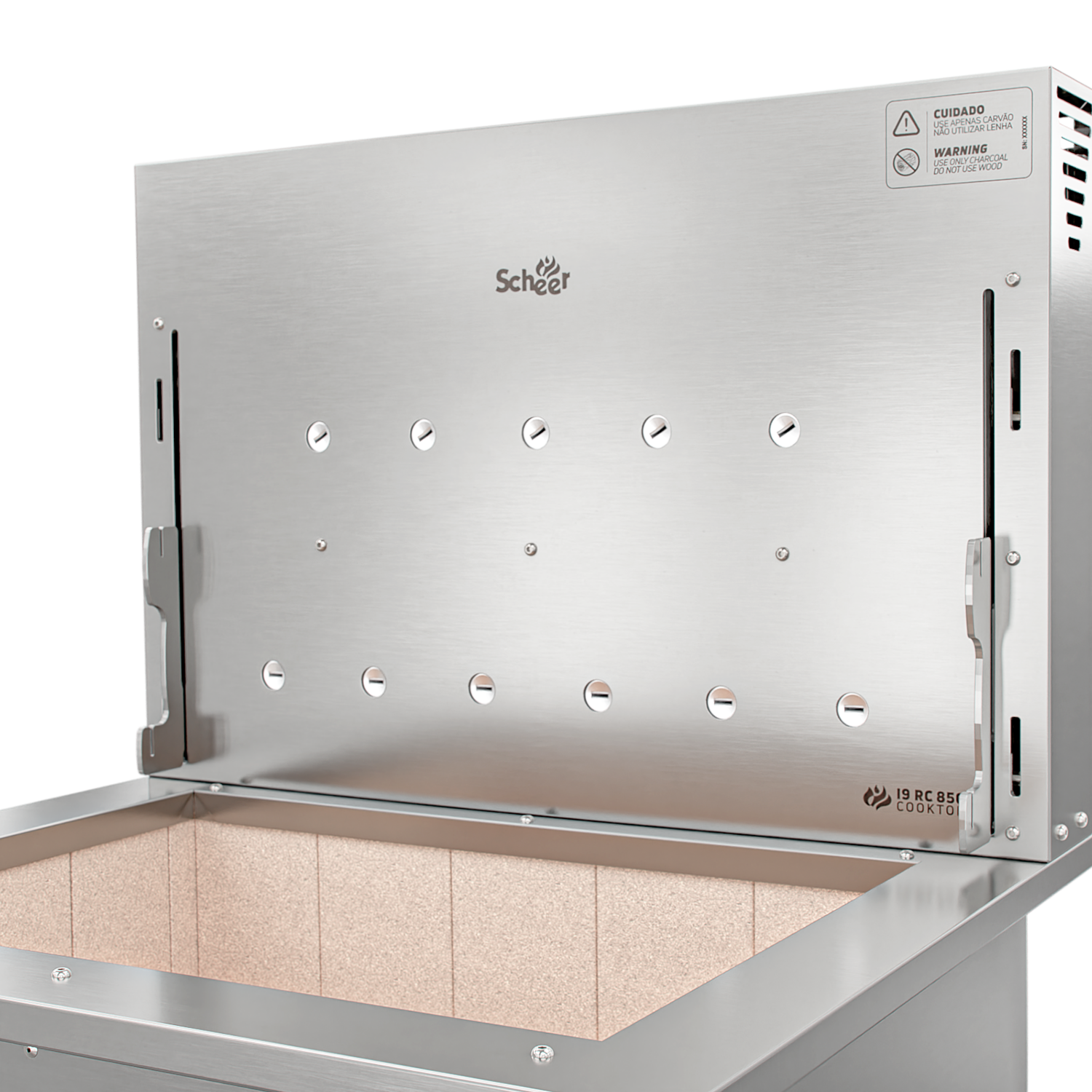 Churrasqueira Rotativa com Grelha Automática para Bancada Cooktop Scheer I9 RC 850