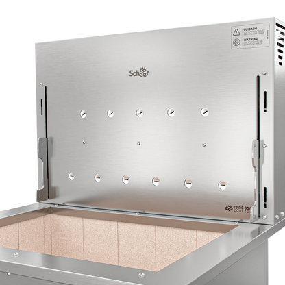 Churrasqueira Rotativa com Grelha Automática para Bancada Cooktop Scheer I9 RC 850