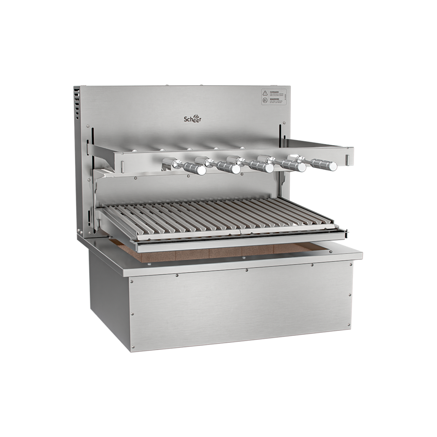 Churrasqueira Rotativa com Grelha Automática para Bancada Cooktop Scheer I9 RC 850