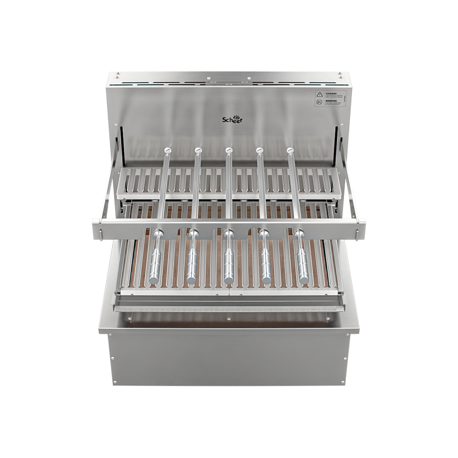 Churrasqueira Rotativa com Grelha Automática para Bancada Cooktop Scheer I9 RC 850