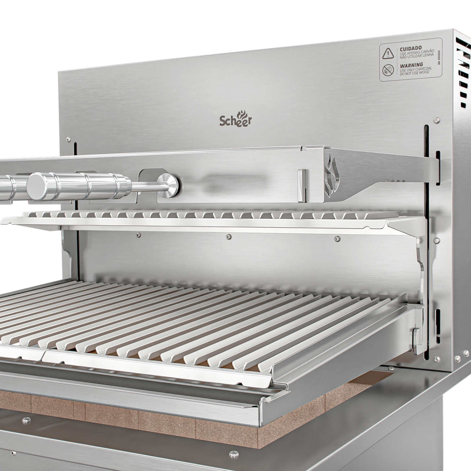 Churrasqueira Rotativa com Grelha Automática para Bancada Cooktop Scheer I9 RC 850