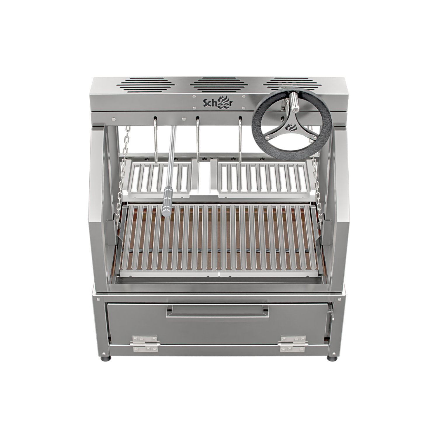 Parrilla Scheer Mendoza 901 com Firepit - Caixa de Fogo