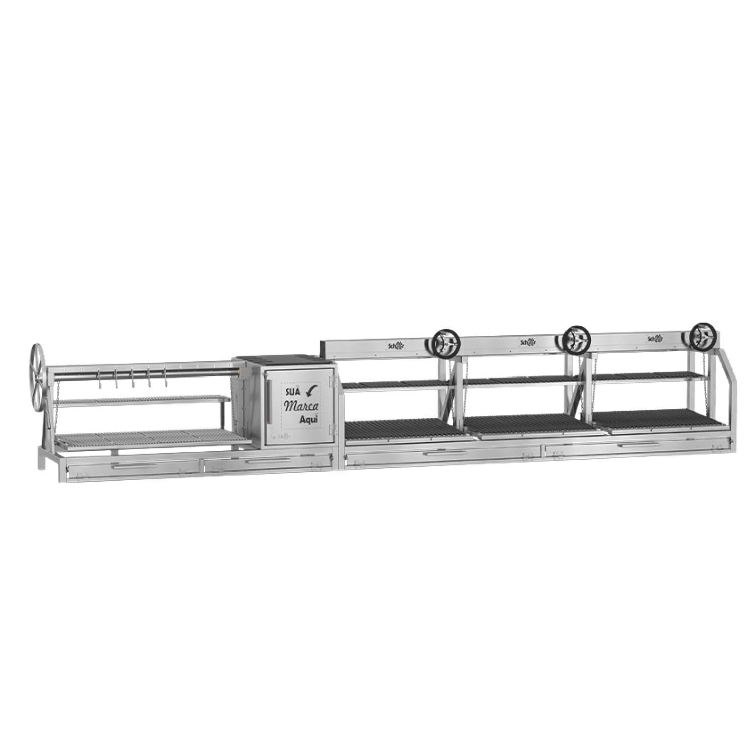 Parrilla Profissional Scheer 693 + 673