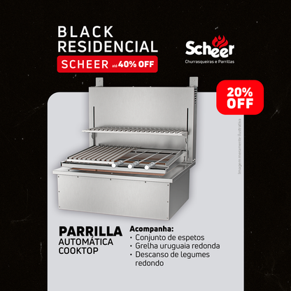 Parrilla Automática com Cooktop Scheer - Black Friday