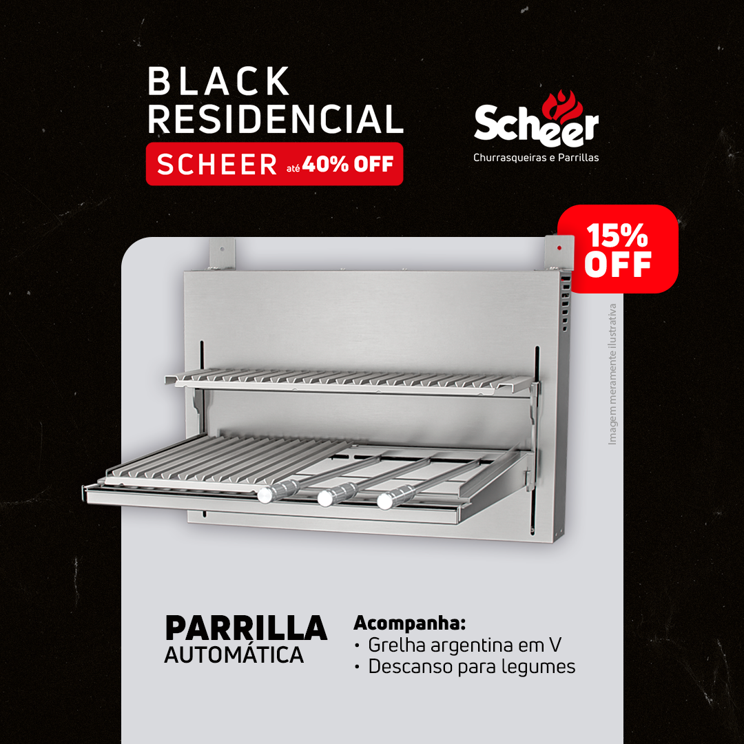 Parrilla Automática Scheer - Black Friday