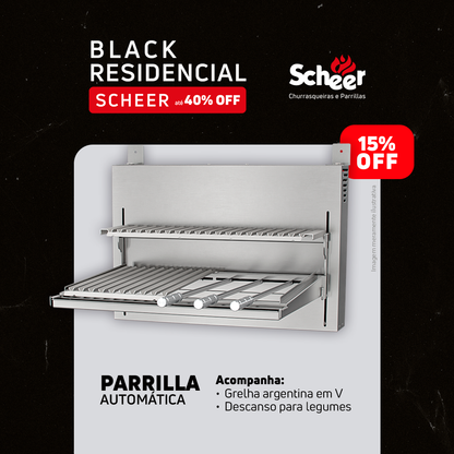 Parrilla Automática Scheer - Black Friday