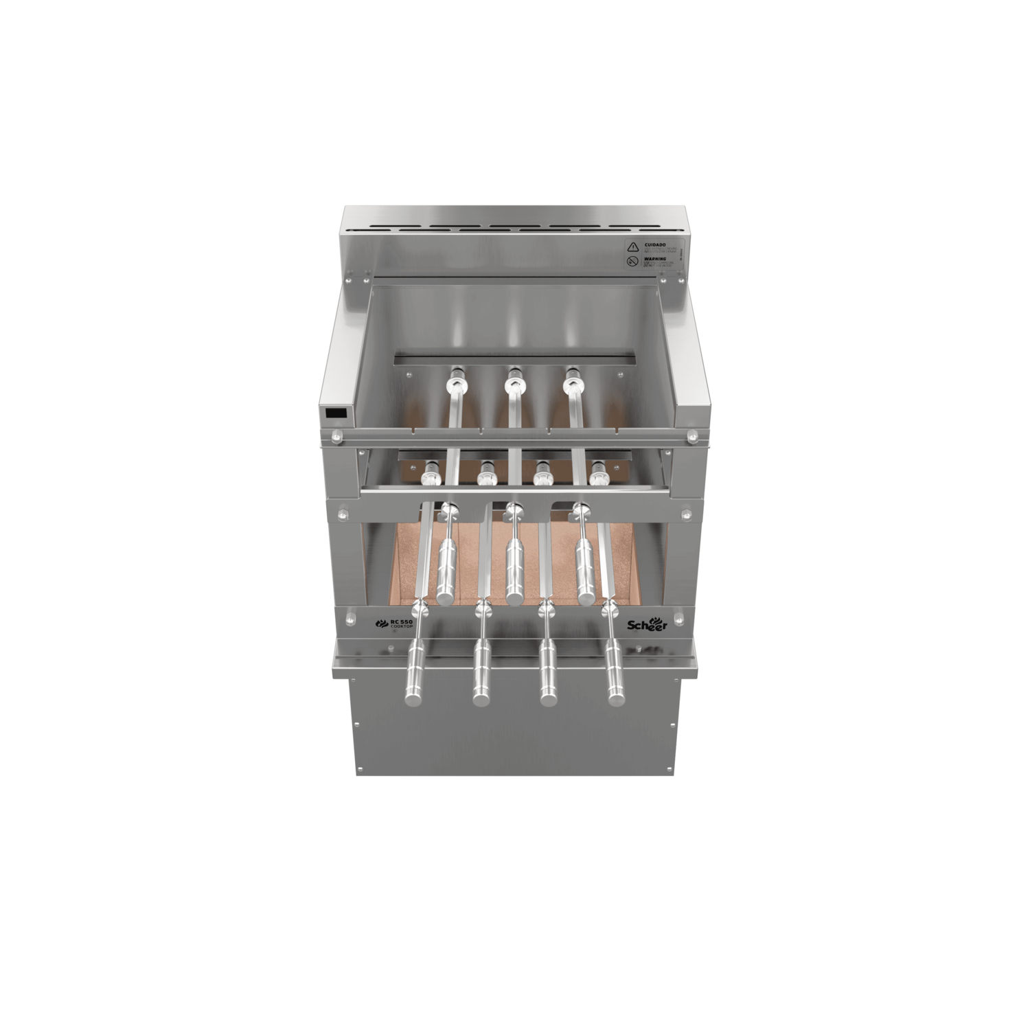 Churrasqueira Rotativa para Bancada Cooktop Scheer RC 550