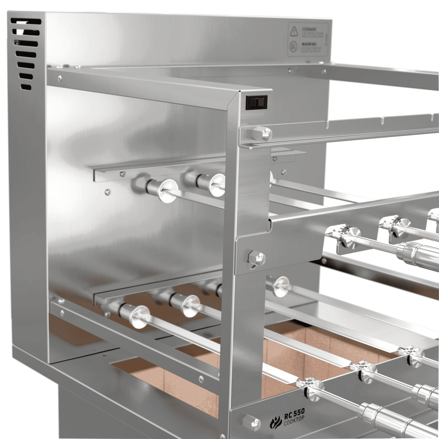 Churrasqueira Rotativa para Bancada Cooktop Scheer RC 550