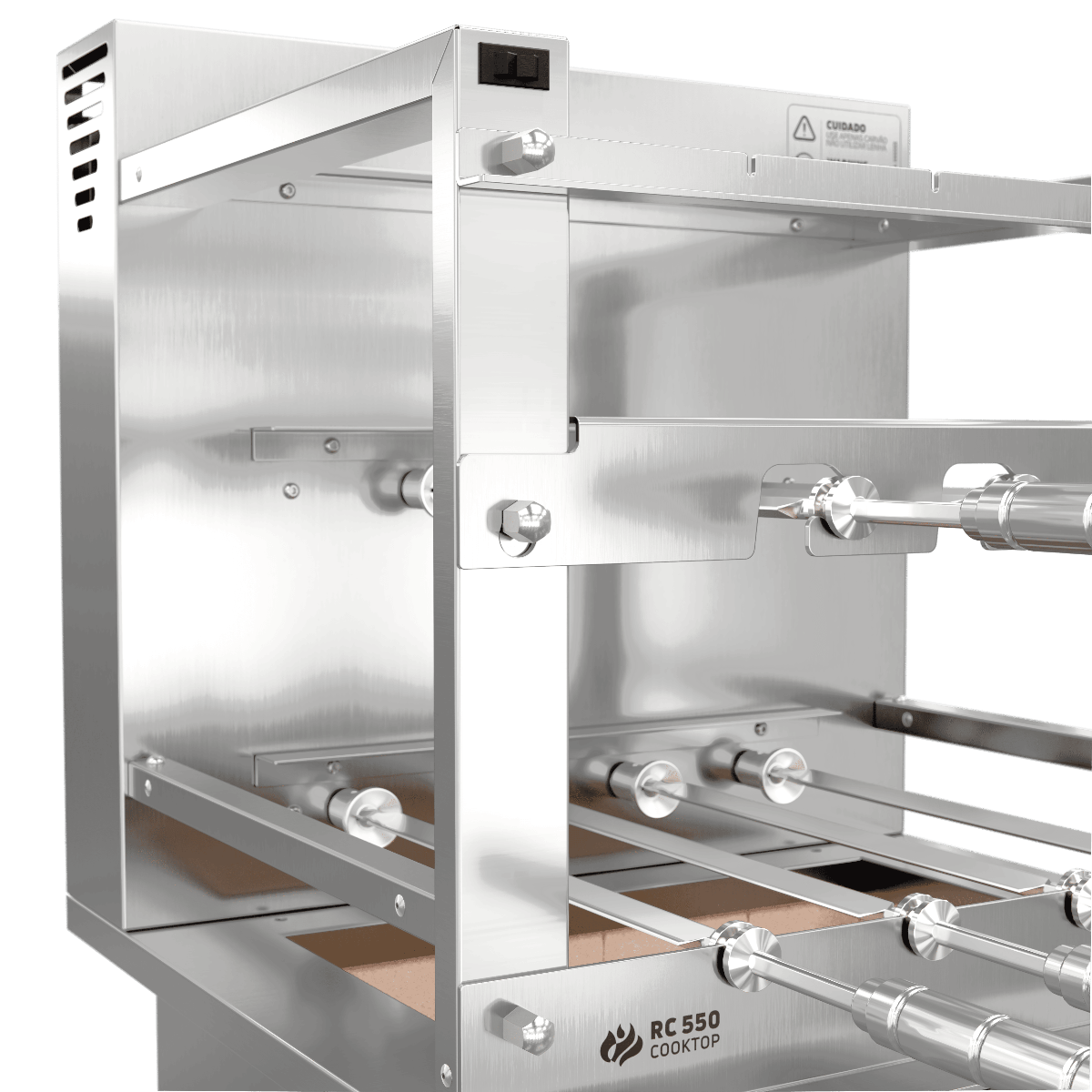 Churrasqueira Rotativa para Bancada Cooktop Scheer RC 550