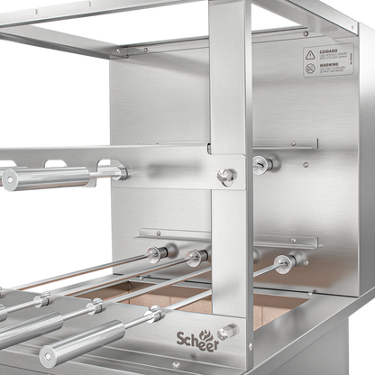 Churrasqueira Rotativa para Bancada Cooktop Scheer RC 550