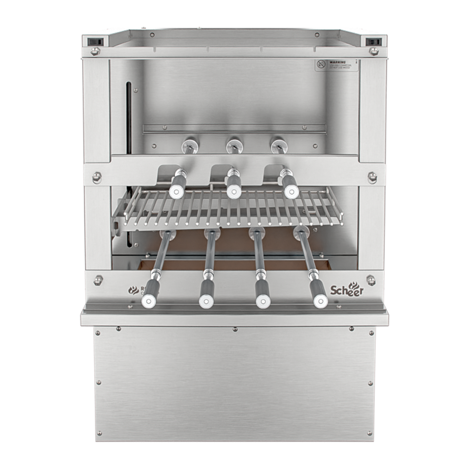 Churrasqueira Rotativa com Grelha Automática para Bancada Cooktop Scheer RC 850