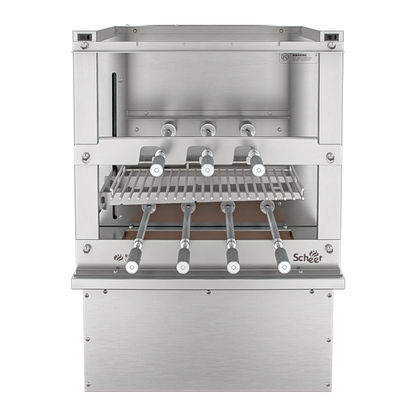 Churrasqueira Rotativa com Grelha Automática para Bancada Cooktop Scheer RC 850
