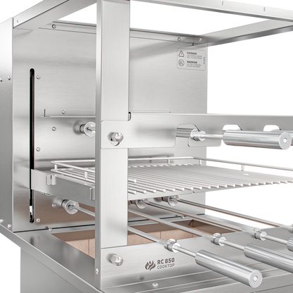 Churrasqueira Rotativa com Grelha Automática para Bancada Cooktop Scheer RC 850