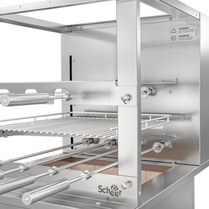 Churrasqueira Rotativa com Grelha Automática para Bancada Cooktop Scheer RC 850