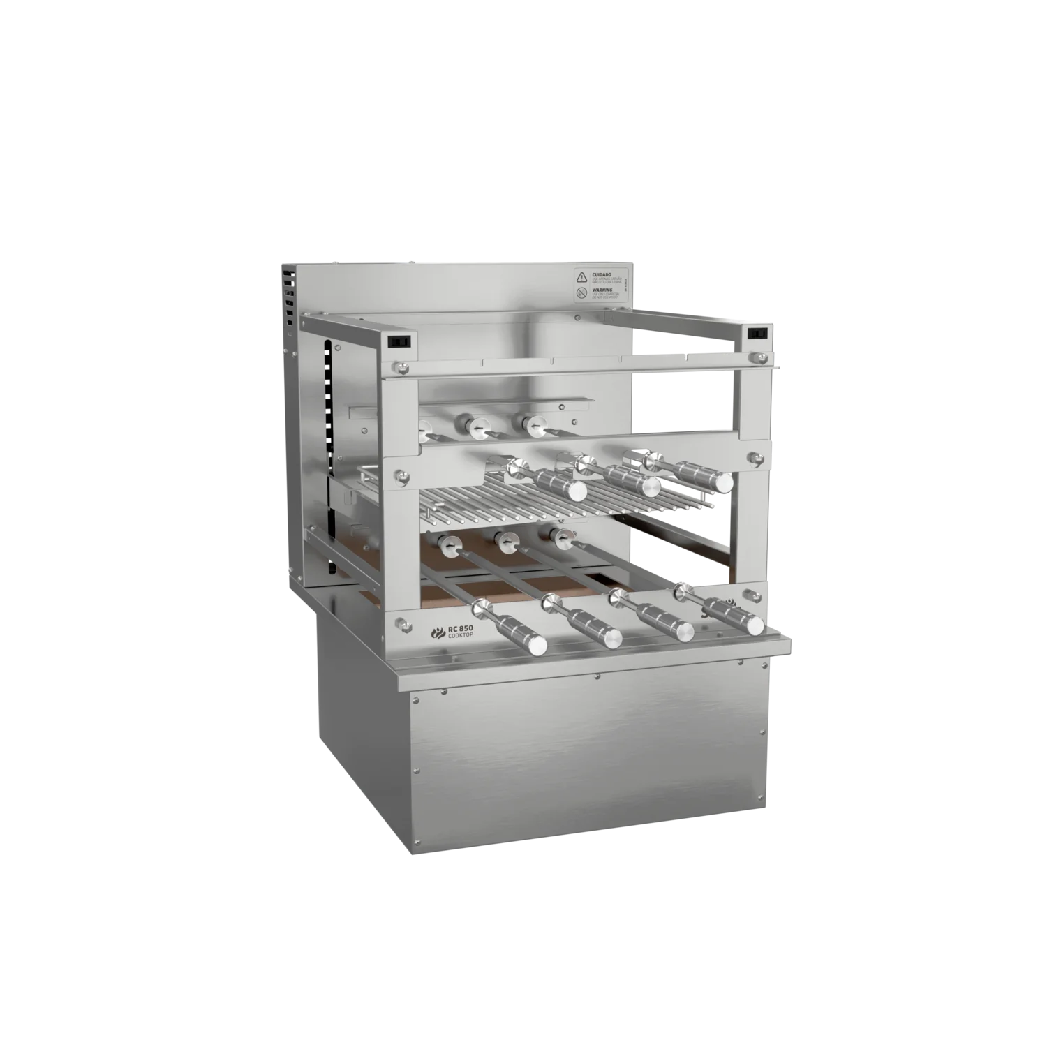 Rotating Grill with Automatic Grate for Cooktop Countertop Scheer RC 850