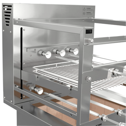 Rotating Grill with Automatic Grate for Cooktop Countertop Scheer RC 850