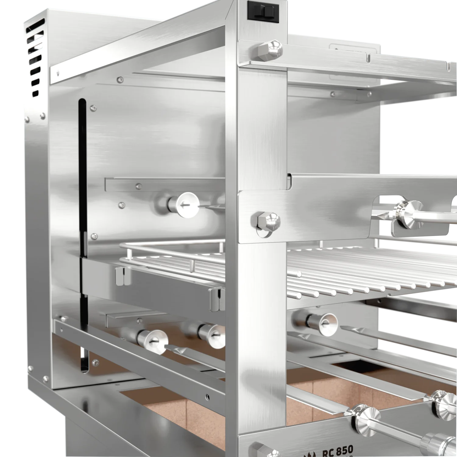 Rotating Grill with Automatic Grate for Cooktop Countertop Scheer RC 850