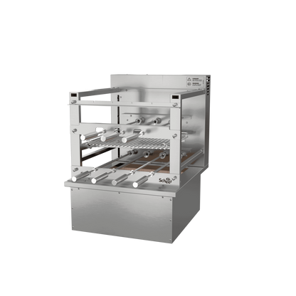 Rotating Grill with Automatic Grate for Cooktop Countertop Scheer RC 850