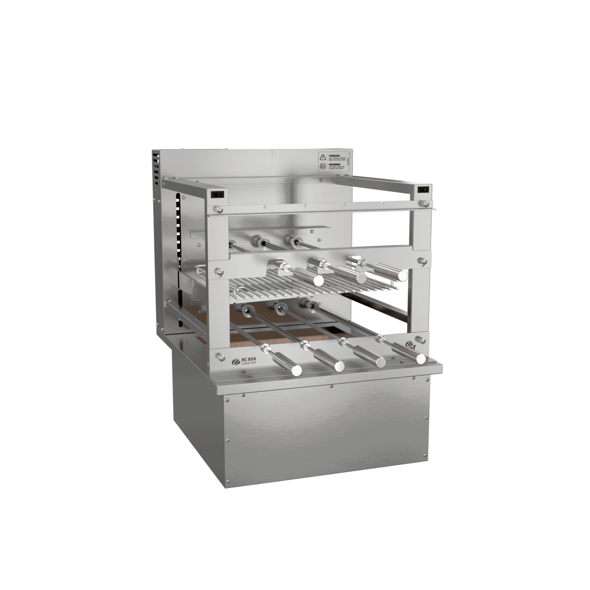 Rotating Grill with Automatic Grate for Cooktop Countertop Scheer RC 850