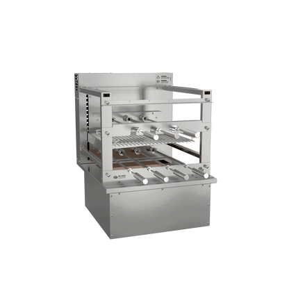 Rotating Grill with Automatic Grate for Cooktop Countertop Scheer RC 850