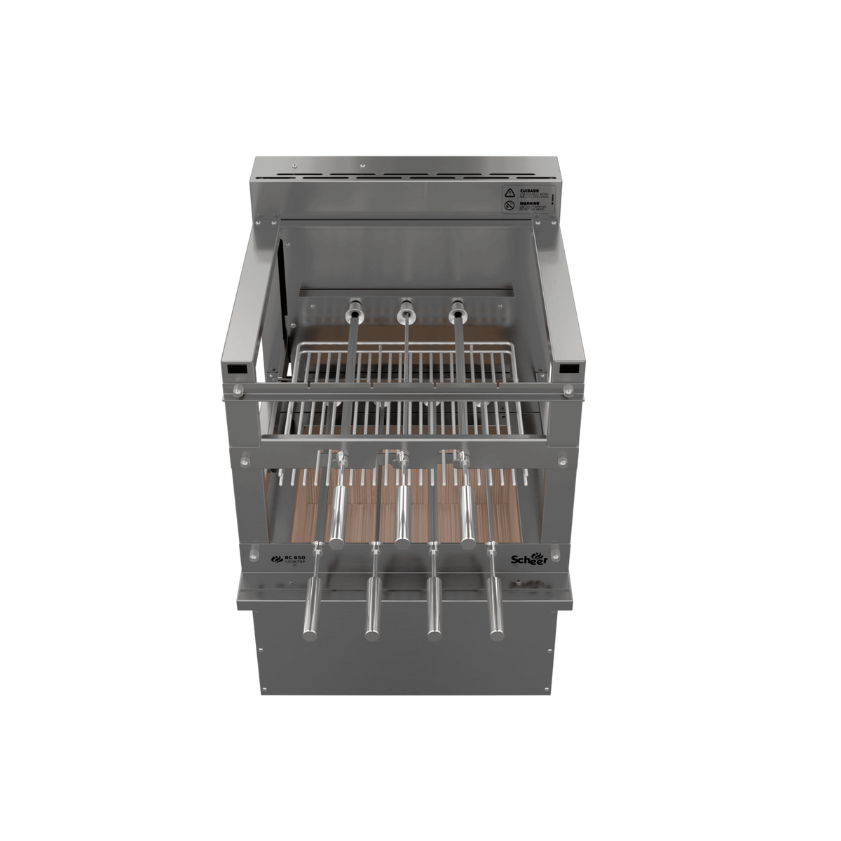 Rotating Grill with Automatic Grate for Cooktop Countertop Scheer RC 850