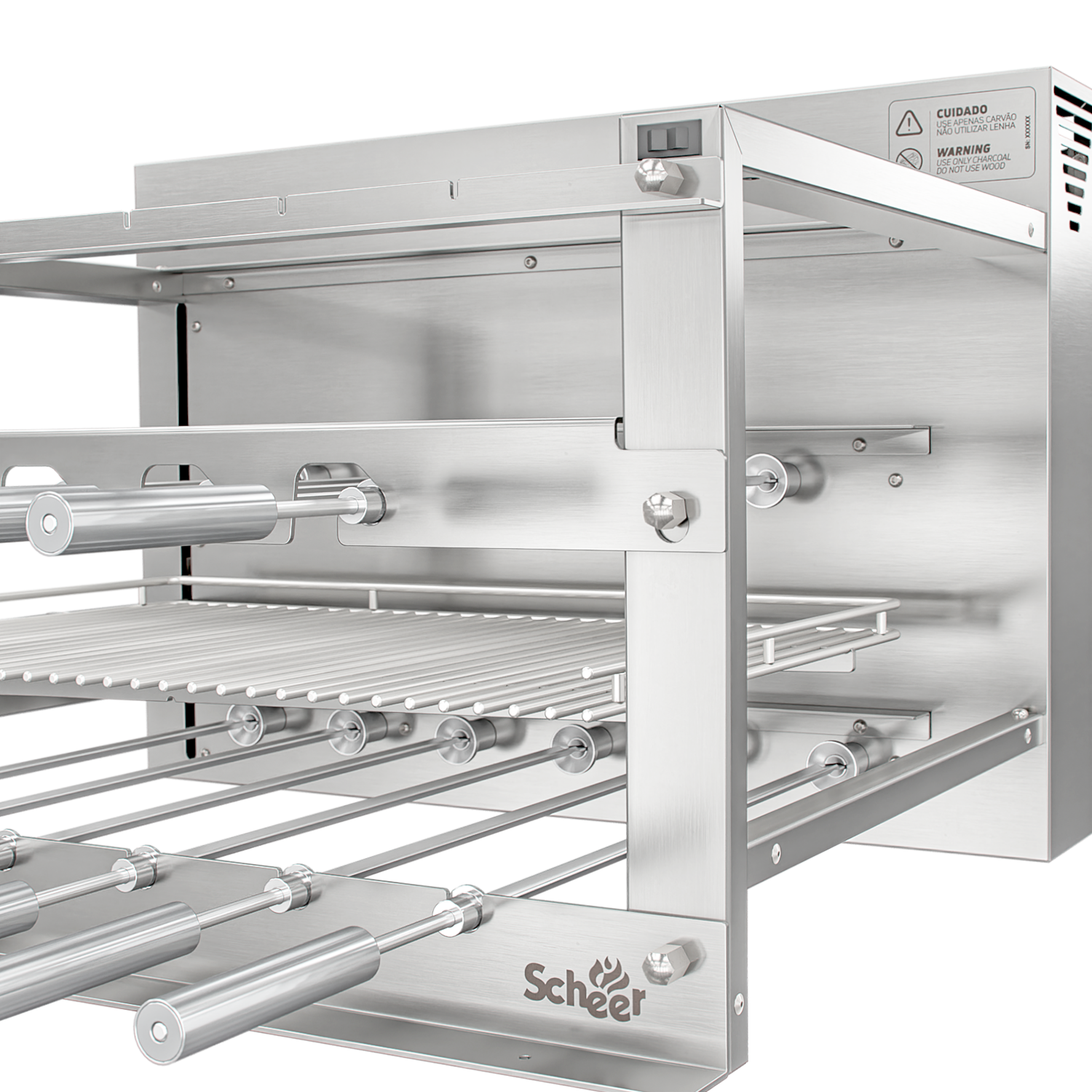 Churrasqueira Rotativa com Grelha Automática Scheer RC 850