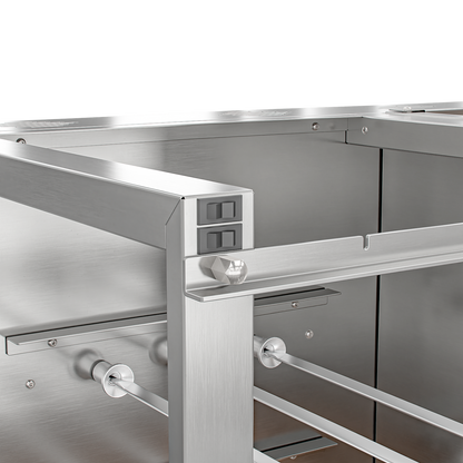 Churrasqueira Rotativa com Braseiro e Grelha Automática para Bancada Cooktop Scheer TRE 900