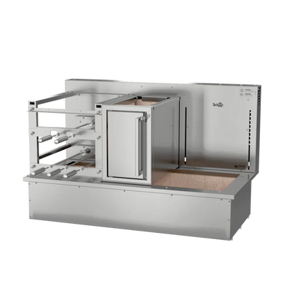 Churrasqueira Rotativa com Braseiro e Grelha Automática para Bancada Cooktop Scheer TRE 900