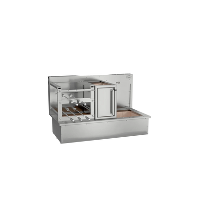 Churrasqueira Rotativa com Braseiro e Grelha Automática para Bancada Cooktop Scheer TRE 900