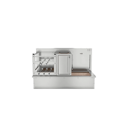 Churrasqueira Rotativa com Braseiro e Grelha Automática para Bancada Cooktop Scheer TRE 900