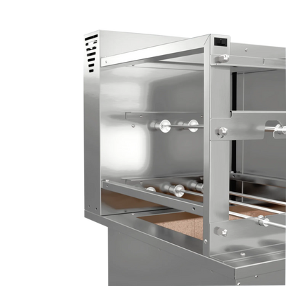 Churrasqueira Rotativa com Braseiro e Grelha Automática para Bancada Cooktop Scheer TRE 900