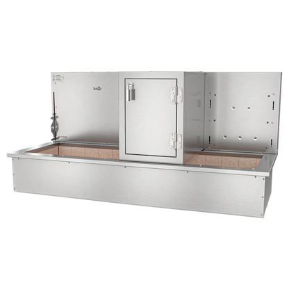 Churrasqueira Rotativa com Braseiro e Grelha Automática para Bancada Cooktop Scheer I9 TRE 900