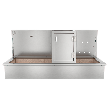 Churrasqueira Rotativa com Braseiro e Grelha Automática para Bancada Cooktop Scheer I9 TRE 900
