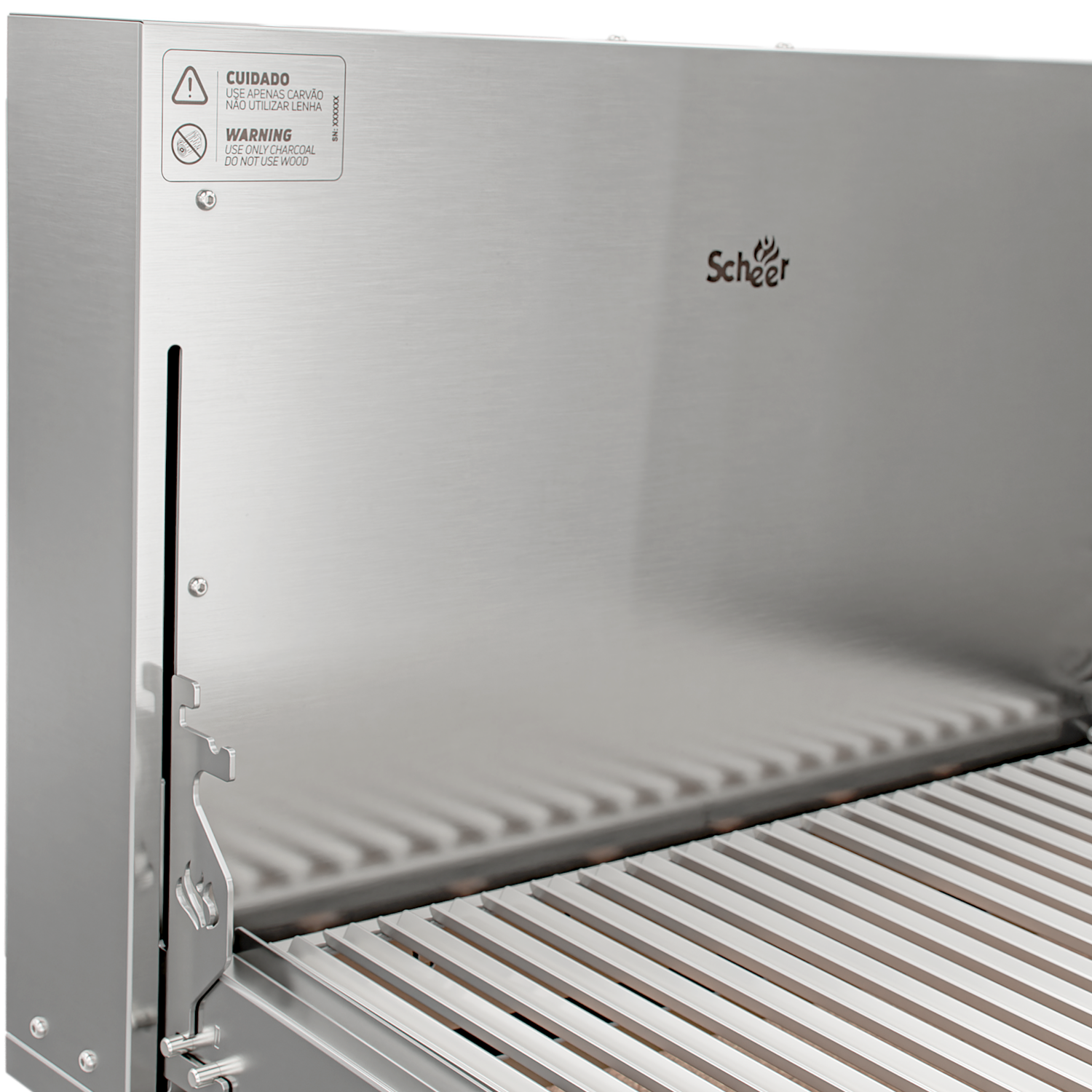 Churrasqueira Rotativa com Braseiro e Grelha Automática para Bancada Cooktop Scheer I9 TRE 900