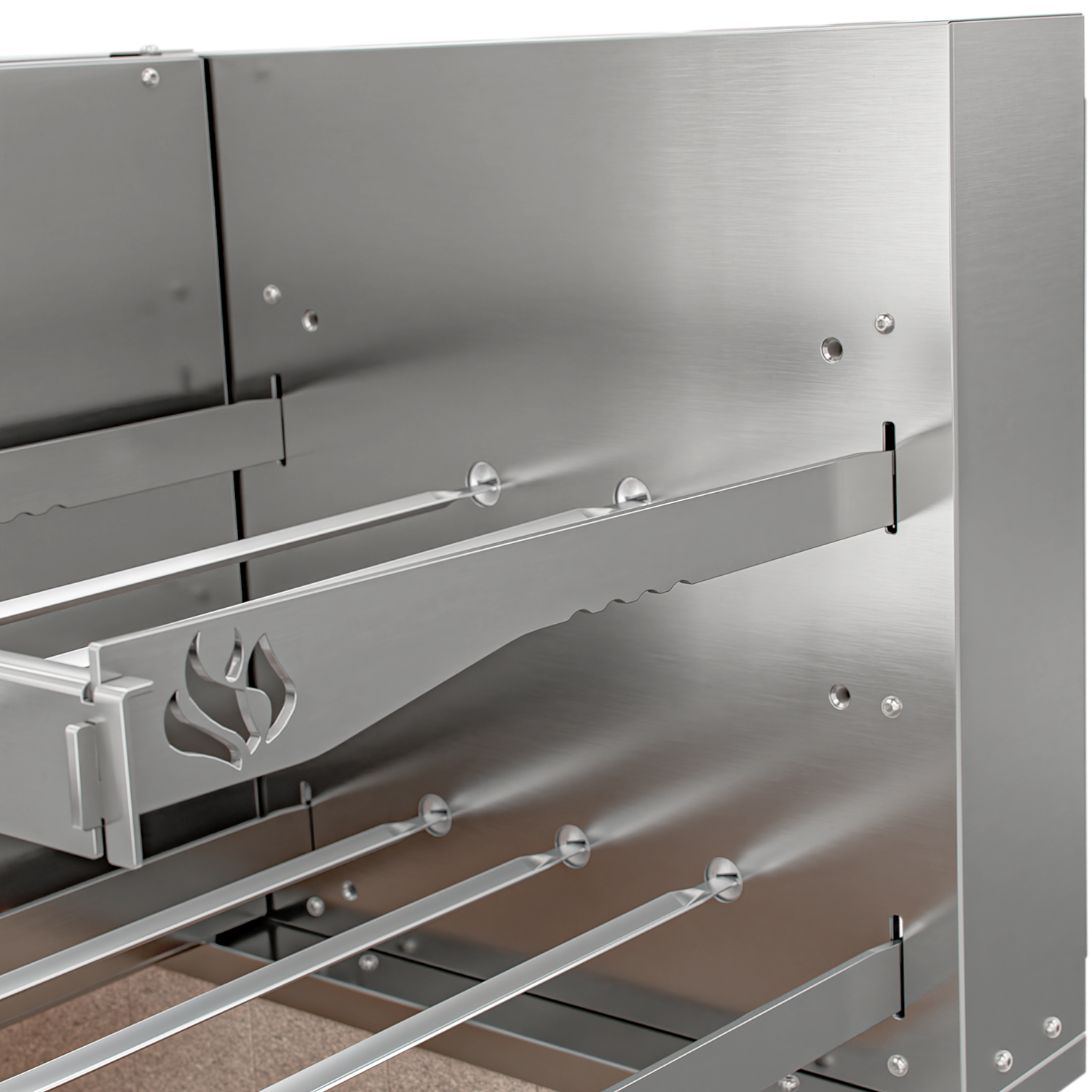Churrasqueira Rotativa com Braseiro e Grelha Automática para Bancada Cooktop Scheer I9 TRE 900