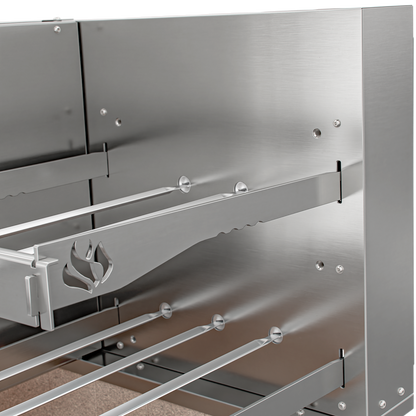Churrasqueira Rotativa com Braseiro e Grelha Automática para Bancada Cooktop Scheer I9 TRE 900