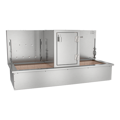 Churrasqueira Rotativa com Braseiro e Grelha Automática para Bancada Cooktop Scheer I9 TRE 905