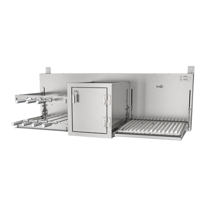 Churrasqueira Rotativa com Braseiro e Grelha Automática Scheer I9 TRE 905